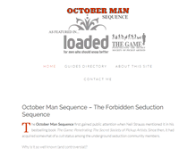 Tablet Screenshot of octobermansequence.org